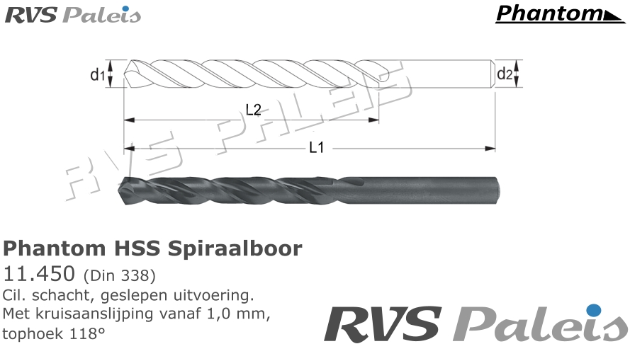 RVS  Normaal 4 - 4,9mm