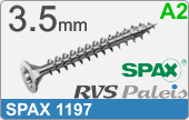 RVS Schroef Spax 1197 Spax 1197  A2  3,5