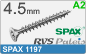 RVS Schroef Spax 1197 Spax 1197  A2  4,5
