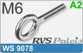 RVS  Oogbouten Ws 9078 A2 M6
