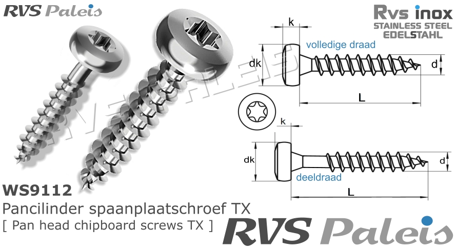 RVS Schroef 