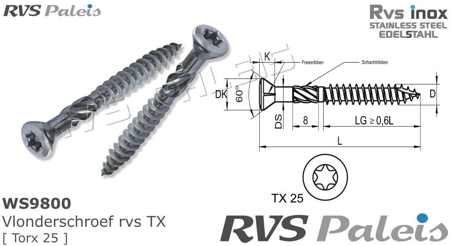 RVS Schroef 