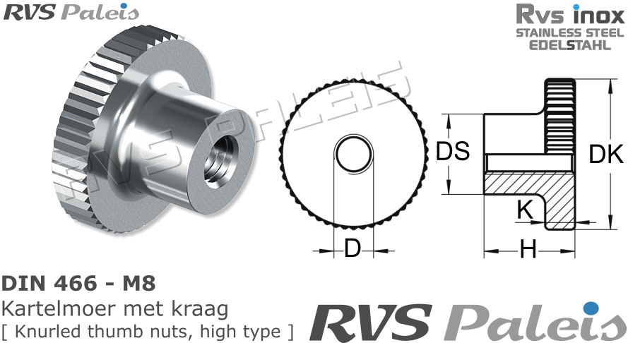 RVS  Din 466 - A2 - M8