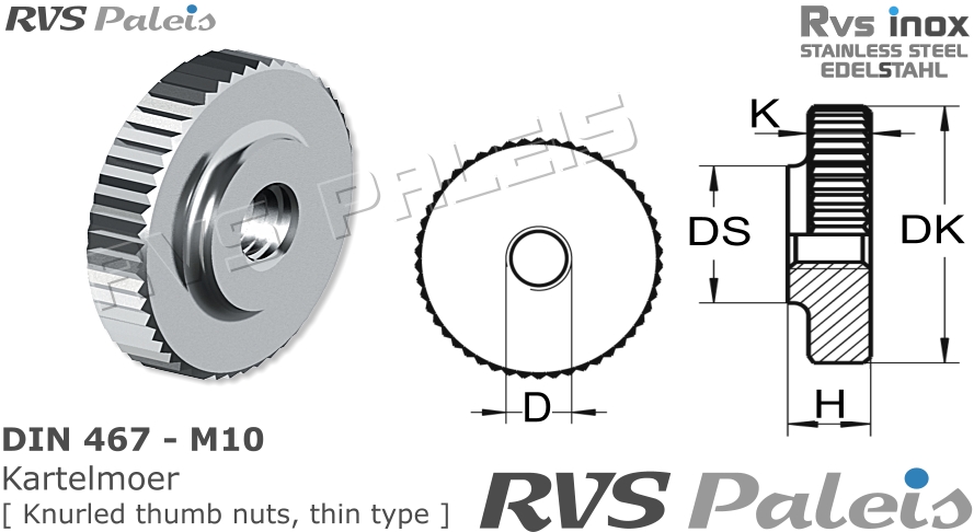 RVS  Din 467 - A2 - M10