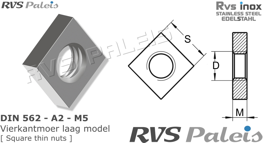 RVS  Din 562 - A2 - M5