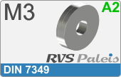 RVS  Sluitring Din 7349 M3