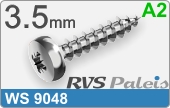 RVS Schroef Ws 9048 Ws 9048  A2  3,5