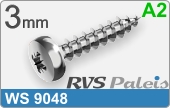 RVS Schroef Ws 9048 Ws 9048  A2  3