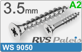 RVS Schroef Ws 9050 Ws 9050  A2  3,5