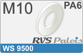 RVS  Sluitring Ws 9500 M10