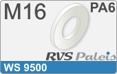 RVS  Sluitring Ws 9500 M16