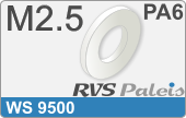 RVS  Sluitring Ws 9500 M2,5