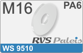 RVS  Sluitring Ws  9510 M16