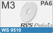 RVS  Sluitring Ws  9510 M3