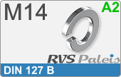 RVS  Veerring Din 127b M14