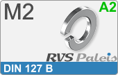 RVS din 127b  a2  m2