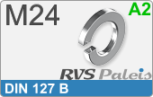 RVS  Veerring Din 127b M24