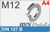 RVS din 127b  a4  m12