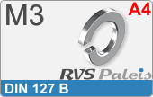 RVS  Veerring Din 127b M3