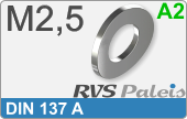 RVS  Veerring Din 137a M2,5