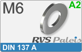 RVS  Veerring Din 137a M6