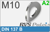 RVS  Veerring Din 137b M10