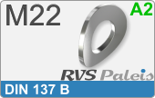 RVS  Veerring Din 137b M22