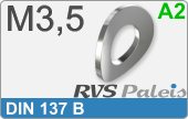 RVS  Veerring Din 137b M3,5