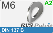 RVS  Veerring Din 137b M6