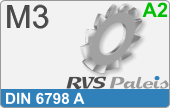 RVS  Veerring Din 6798a M3