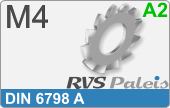 RVS  Veerring Din 6798a M4