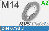 RVS  Veerring Din 6798j M14