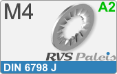 RVS  Veerring Din 6798j M4