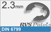 RVS  Asborgring Din 6799  2,3