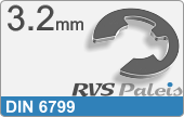 RVS  Asborgring Din 6799  3,2