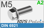 RVS Bout Buitenzeskant Din 6921 M5
