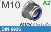 RVS  Borgmoeren Din 6926 M10