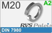 RVS  Veerring Din 7980 M20