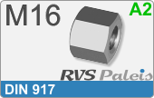 RVS din 917  a2  m16
