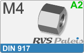 RVS din 917  a2  m4