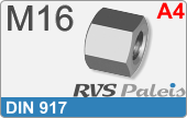 RVS din 917  a4  m16