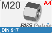 RVS din 917  a4  m20