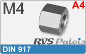 RVS din 917  a4  m4