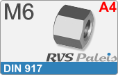 RVS din 917  a4  m6