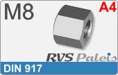 RVS din 917  a4  m8