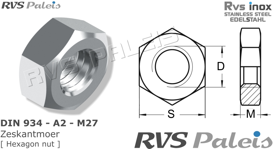 RVS  Din 934 - A2