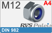 RVS  Borgmoeren Din 982 M12