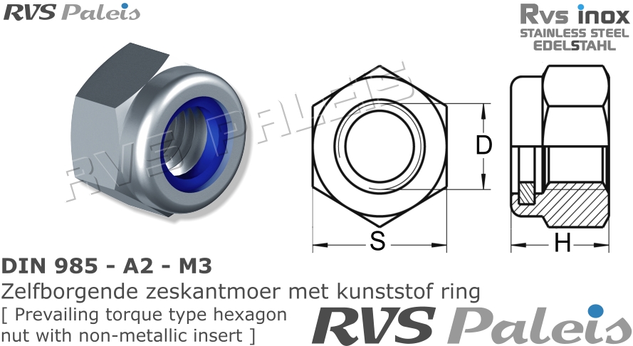 RVS  Din 985 - A2