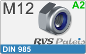 RVS  Borgmoeren Din 985 M12