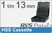 RVS  Spiraalboren Hss Normale Uitvoering Cassette